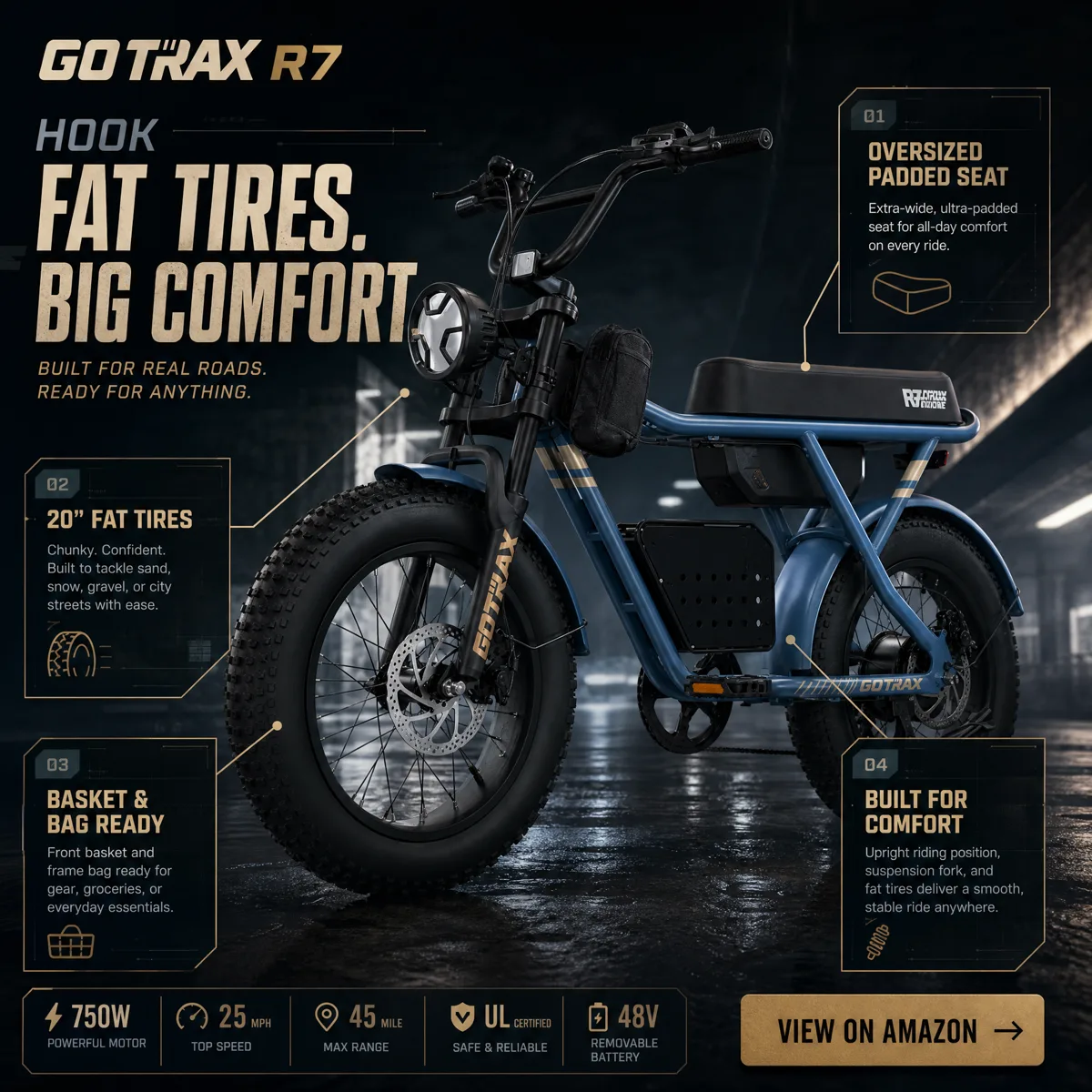 GoTrax R7 electric bike