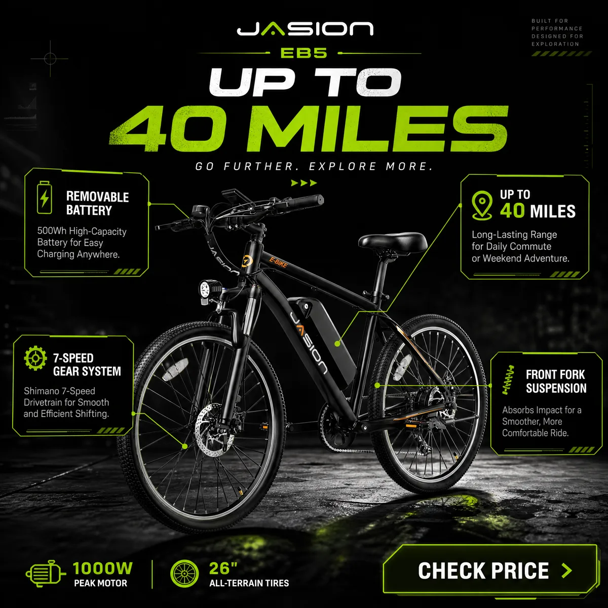 Jasion EB5 range electric bike