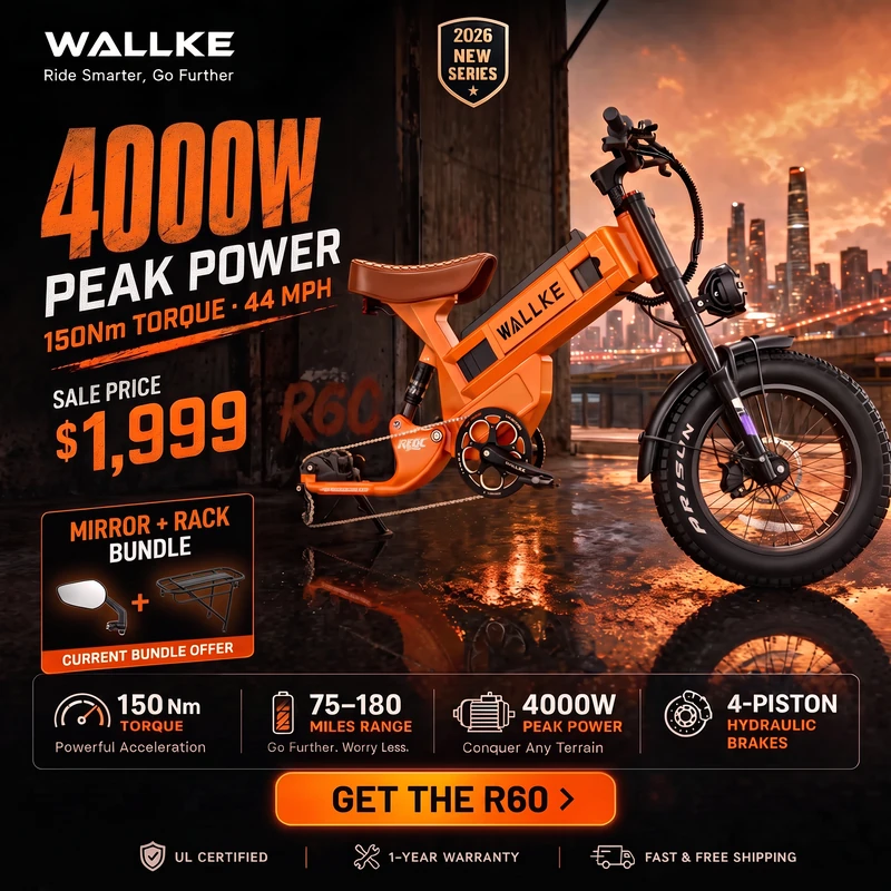 Wallke R60 4000W peak power electric bike