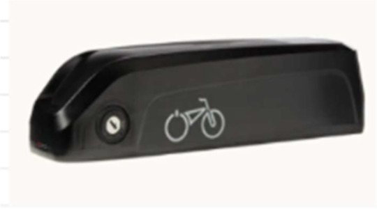 Rad Power RP-1304 e-bike battery pack, side profile