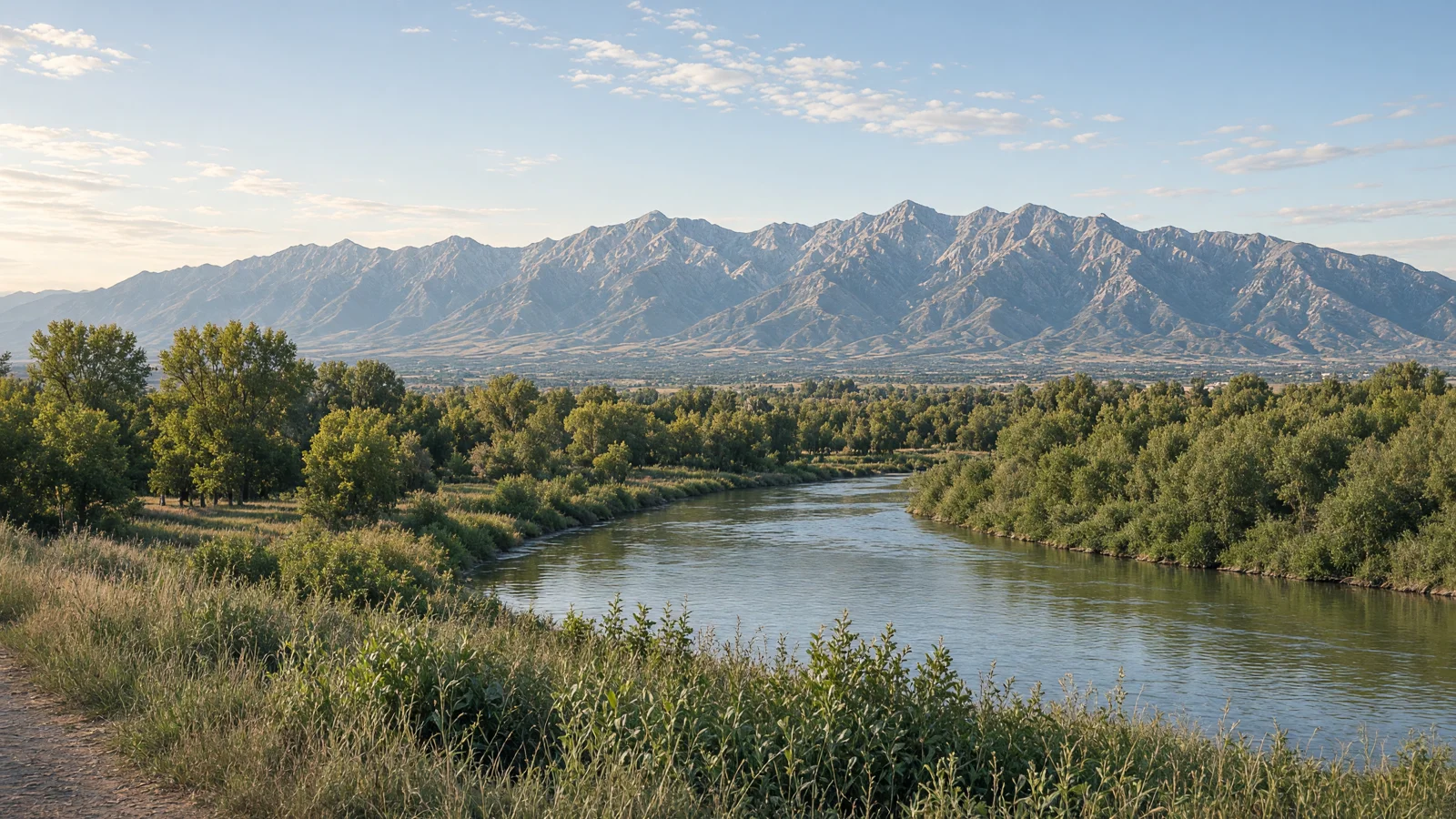 Landscape still for blog: Best eBike Shops in Salt Lake City, UT (2026) -- Bonneville Shoreline Trail & Jordan River
