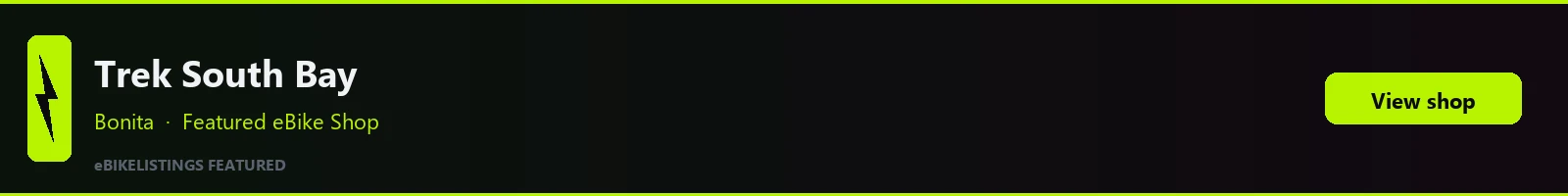 Featured local eBike shop banner: Trek Bicycle South Bay