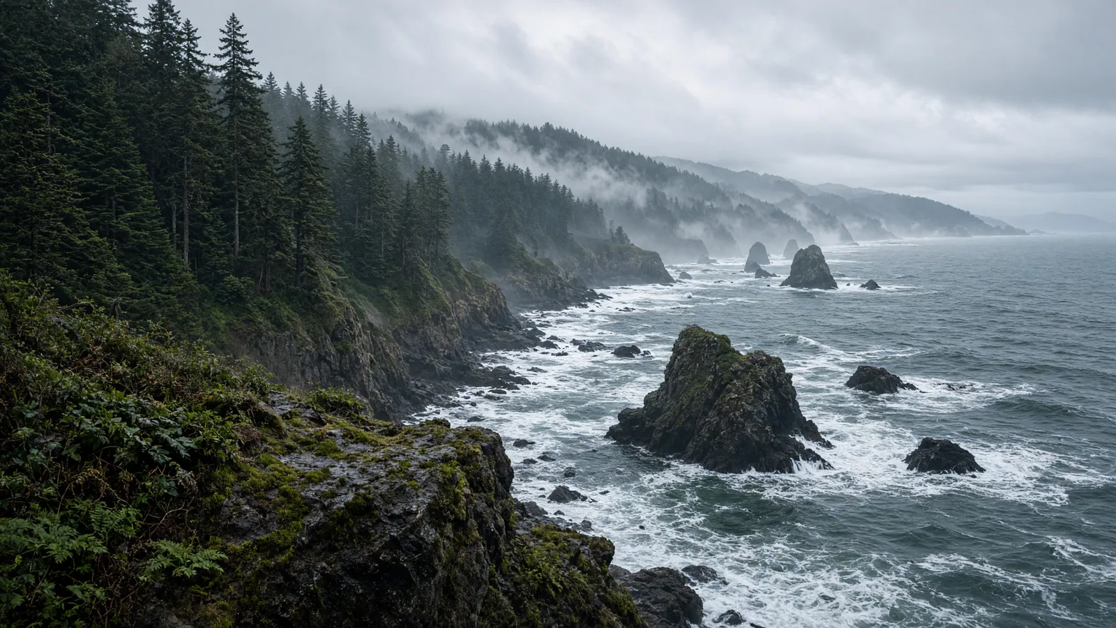 Cinematic landscape of Del Norte County, California