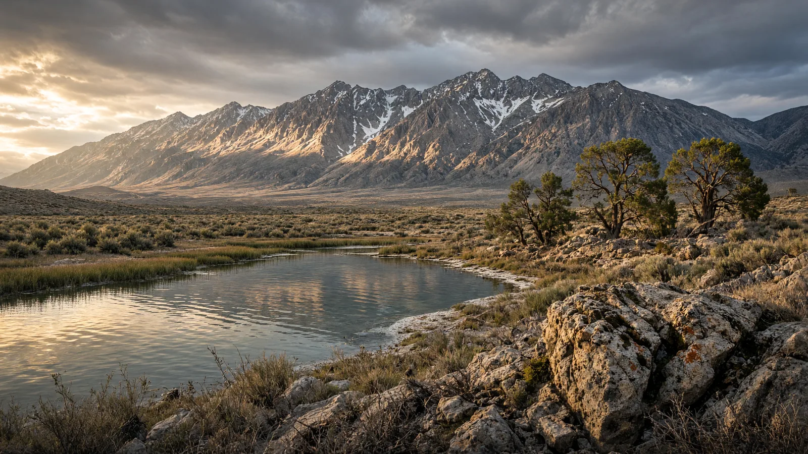 Cinematic landscape of Inyo County, California
