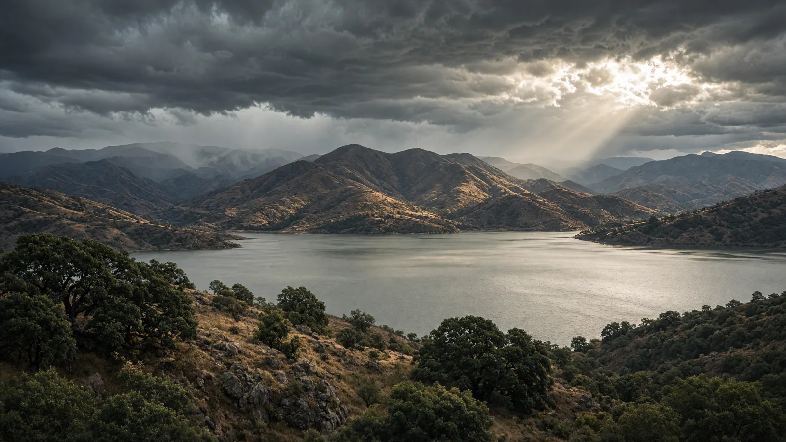 Cinematic landscape of Lake County, California