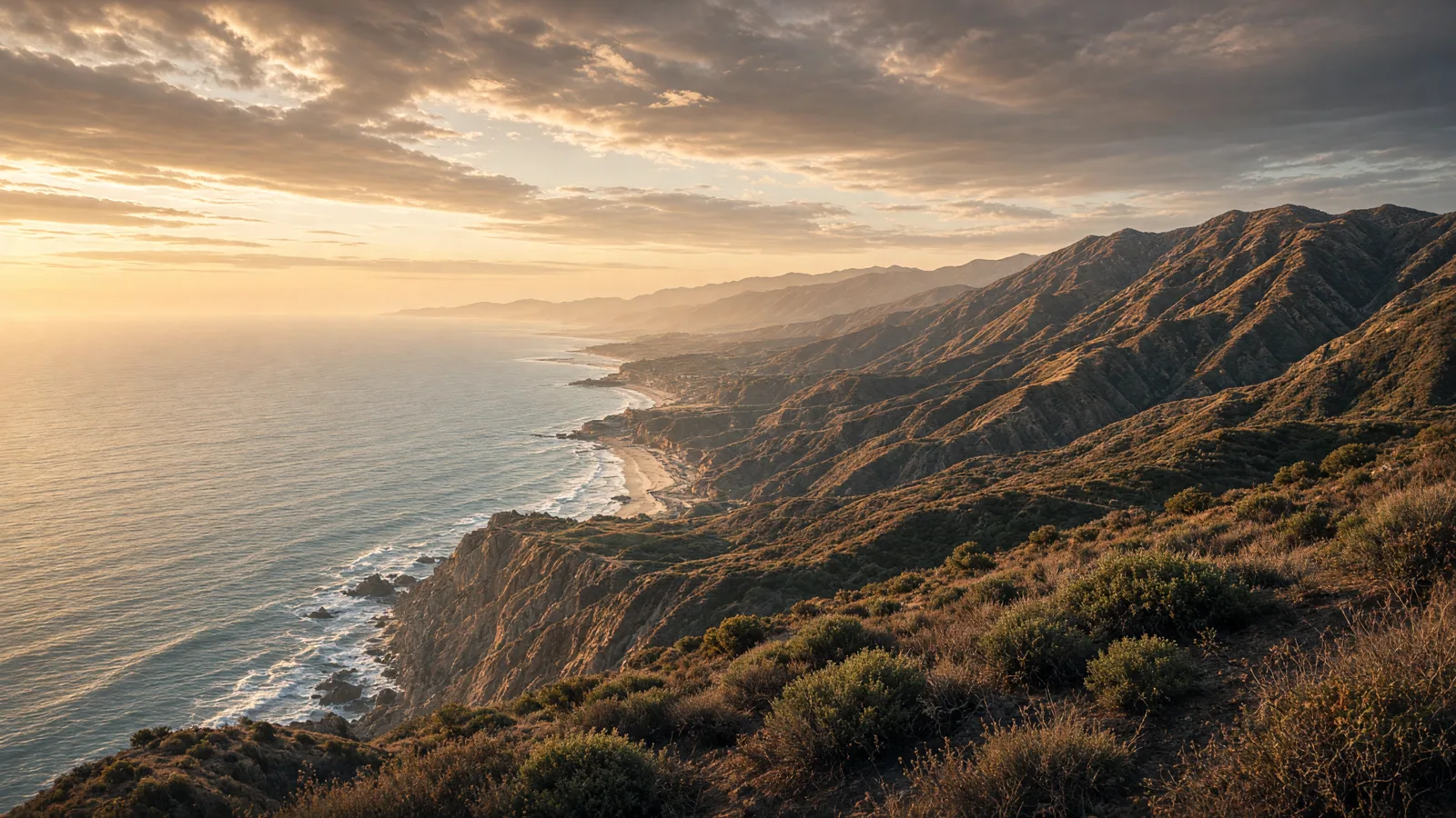 Cinematic landscape of Los Angeles County, California