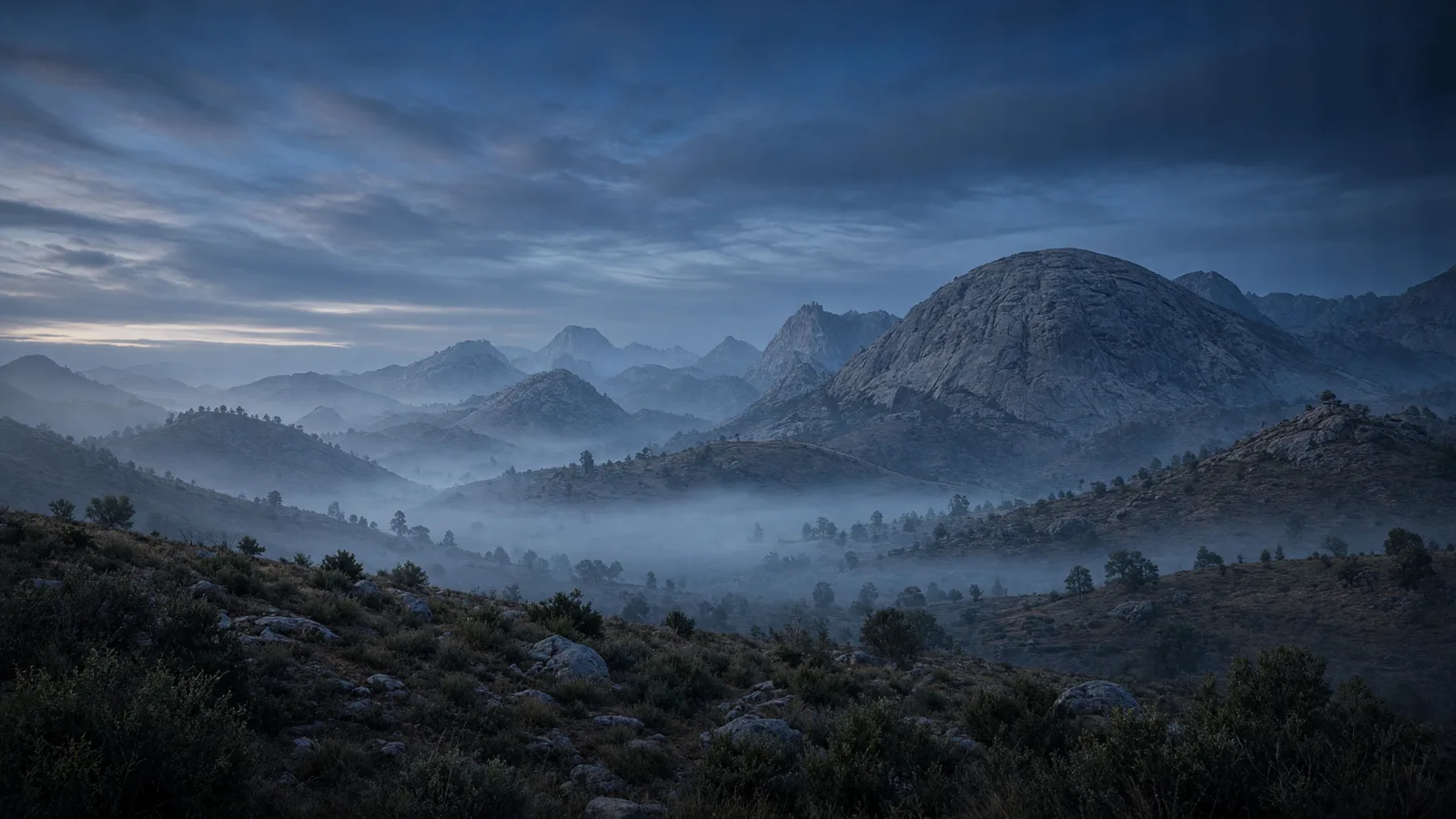 Cinematic landscape of Madera County, California
