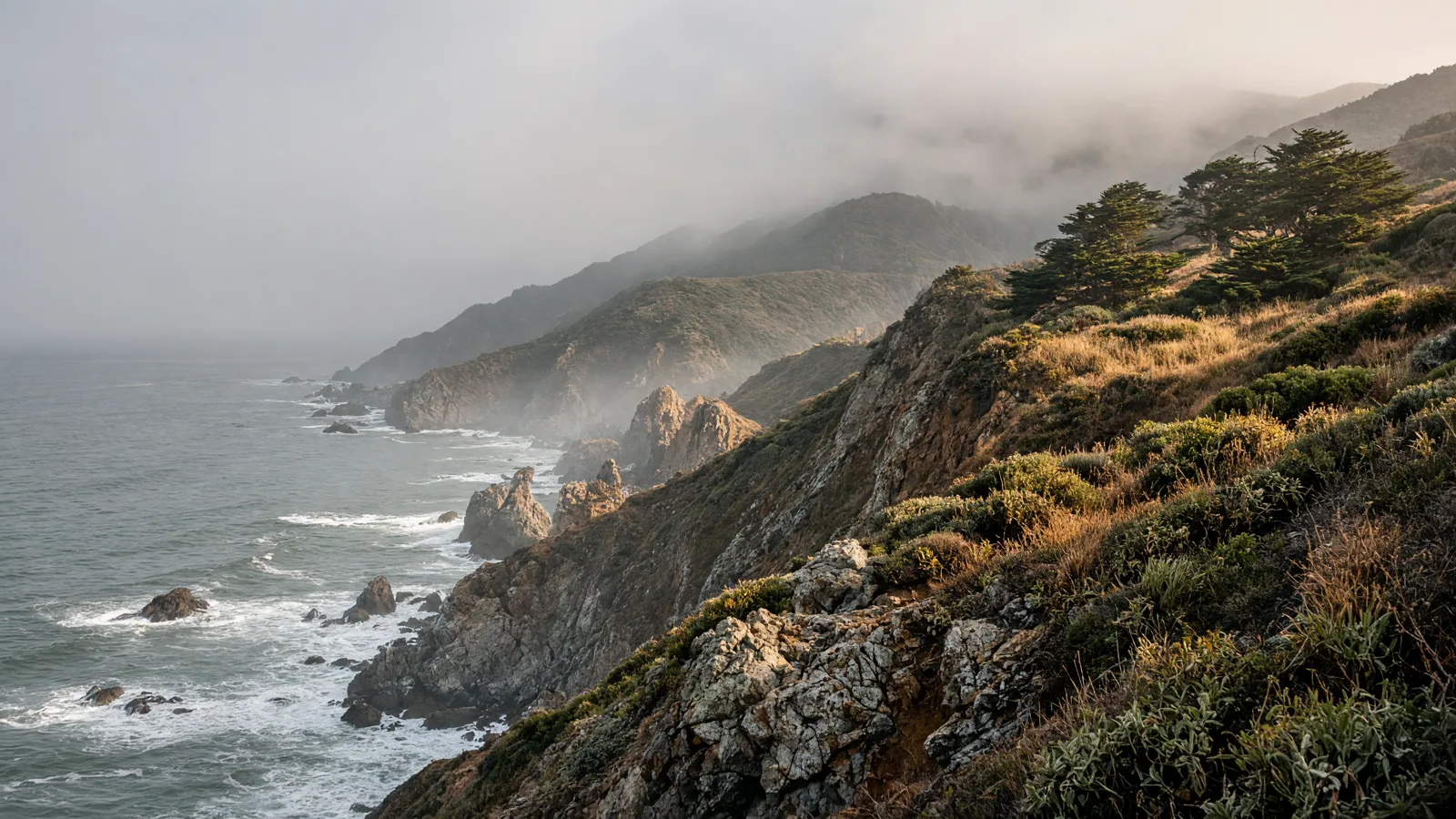 Cinematic landscape of Marin County, California