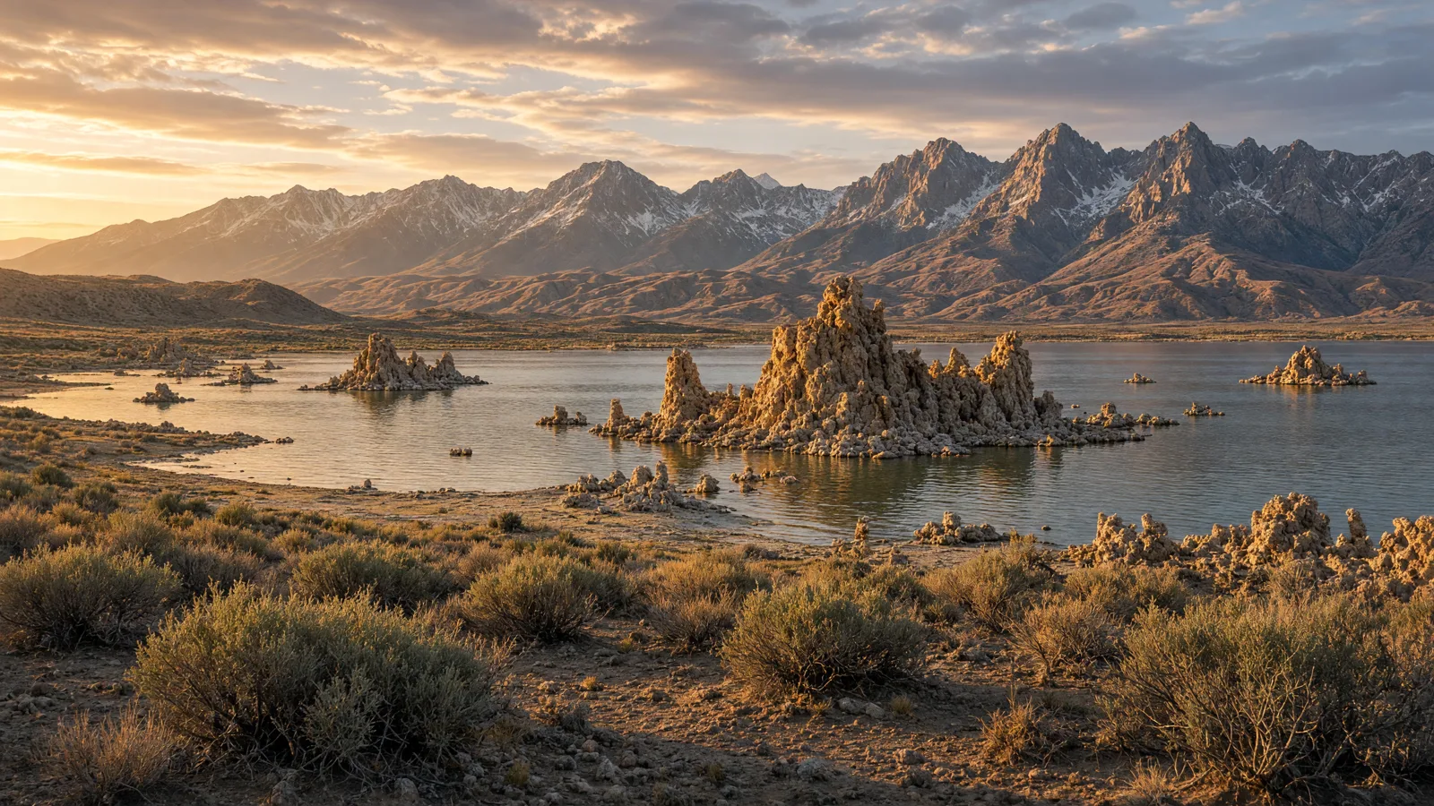 Cinematic landscape of Mono County, California