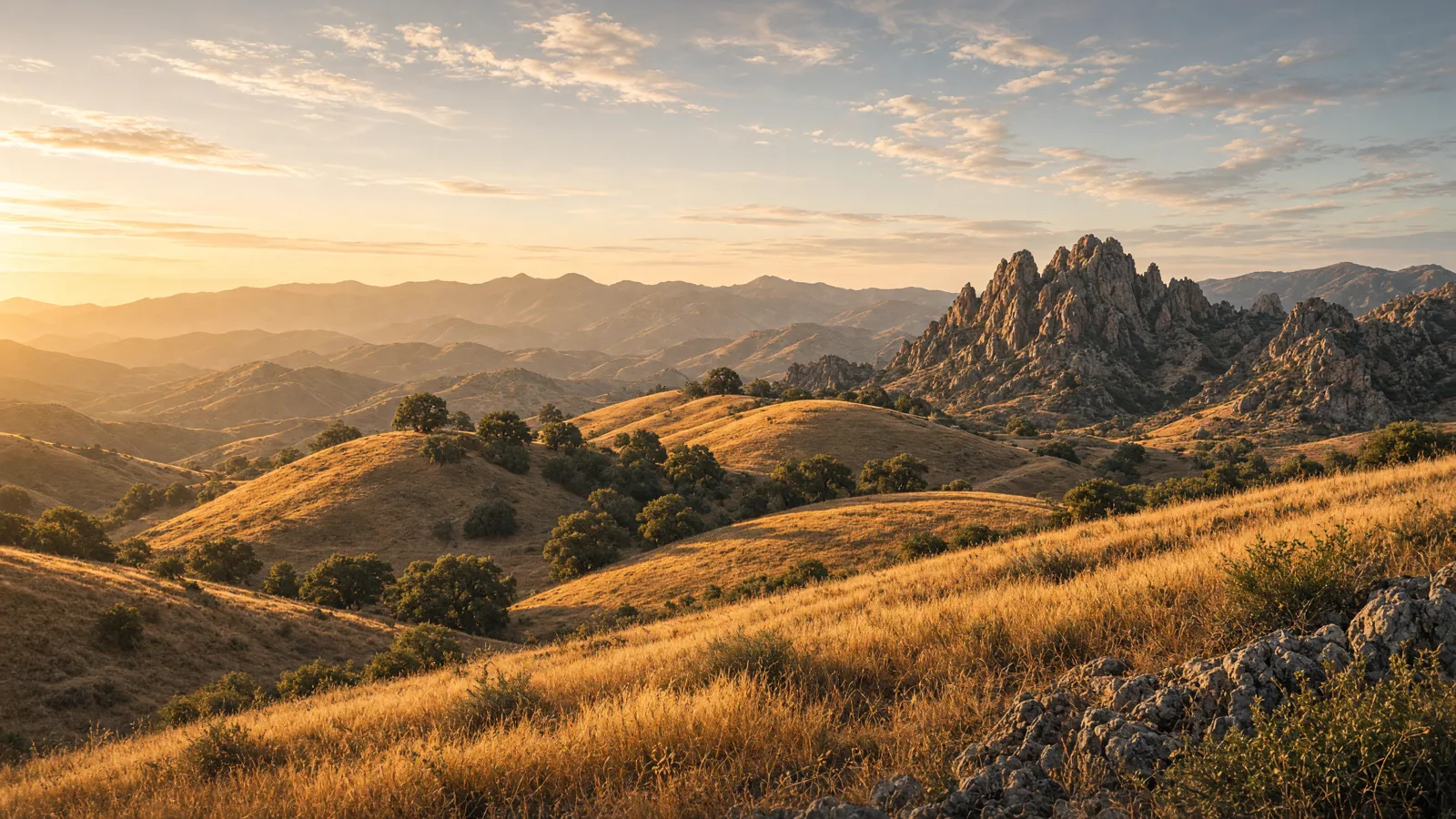 Cinematic landscape of San Benito County, California