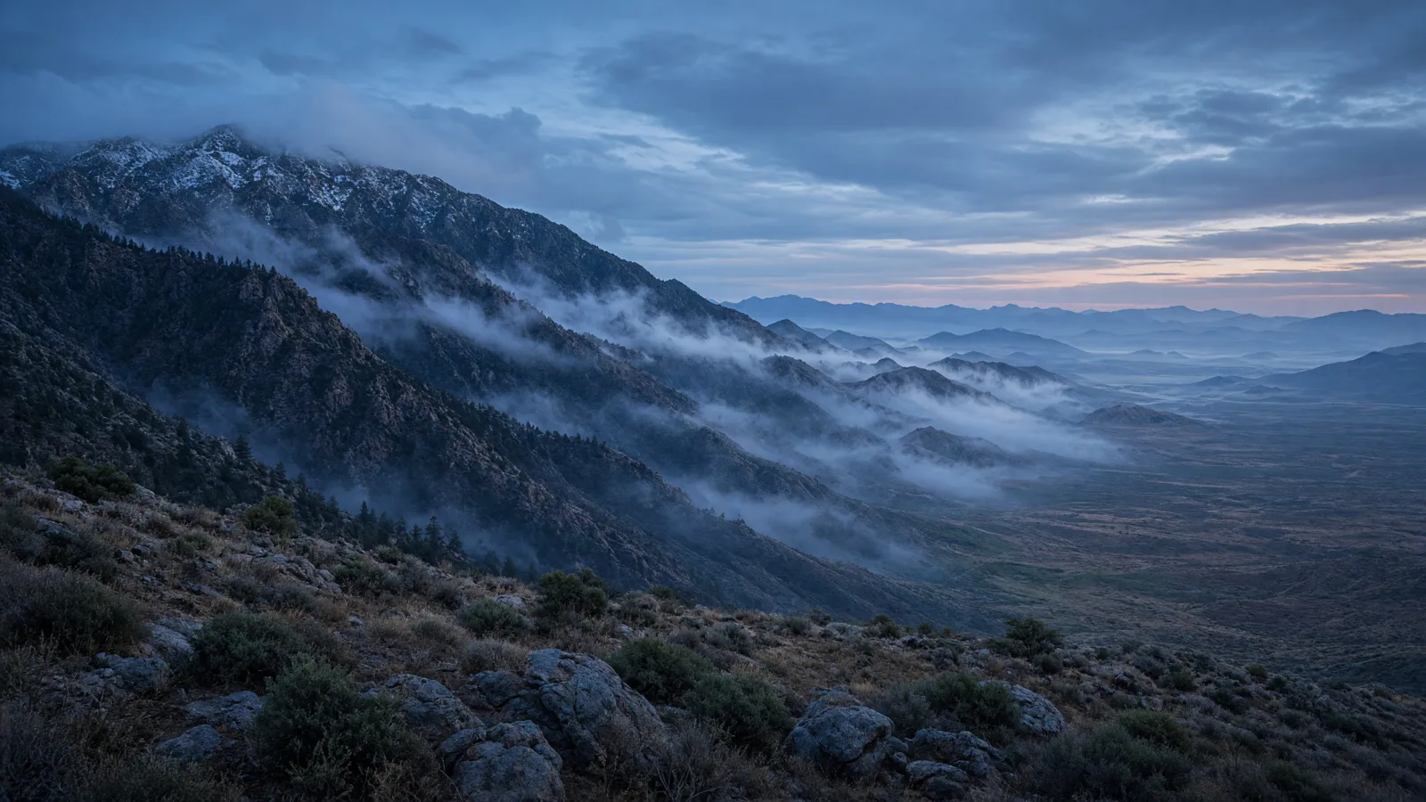 Cinematic landscape of San Bernardino County, California