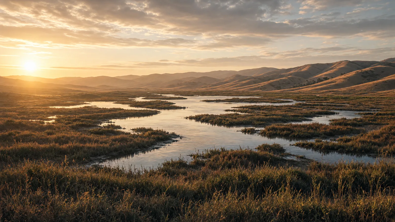 Cinematic landscape of Solano County, California