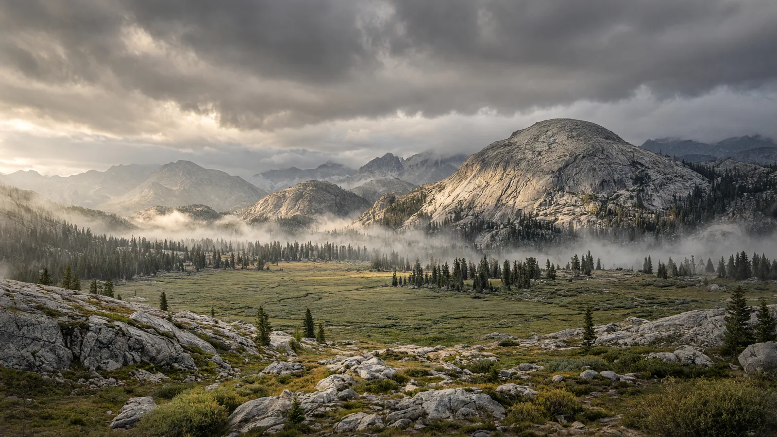 Cinematic landscape of Tuolumne County, California