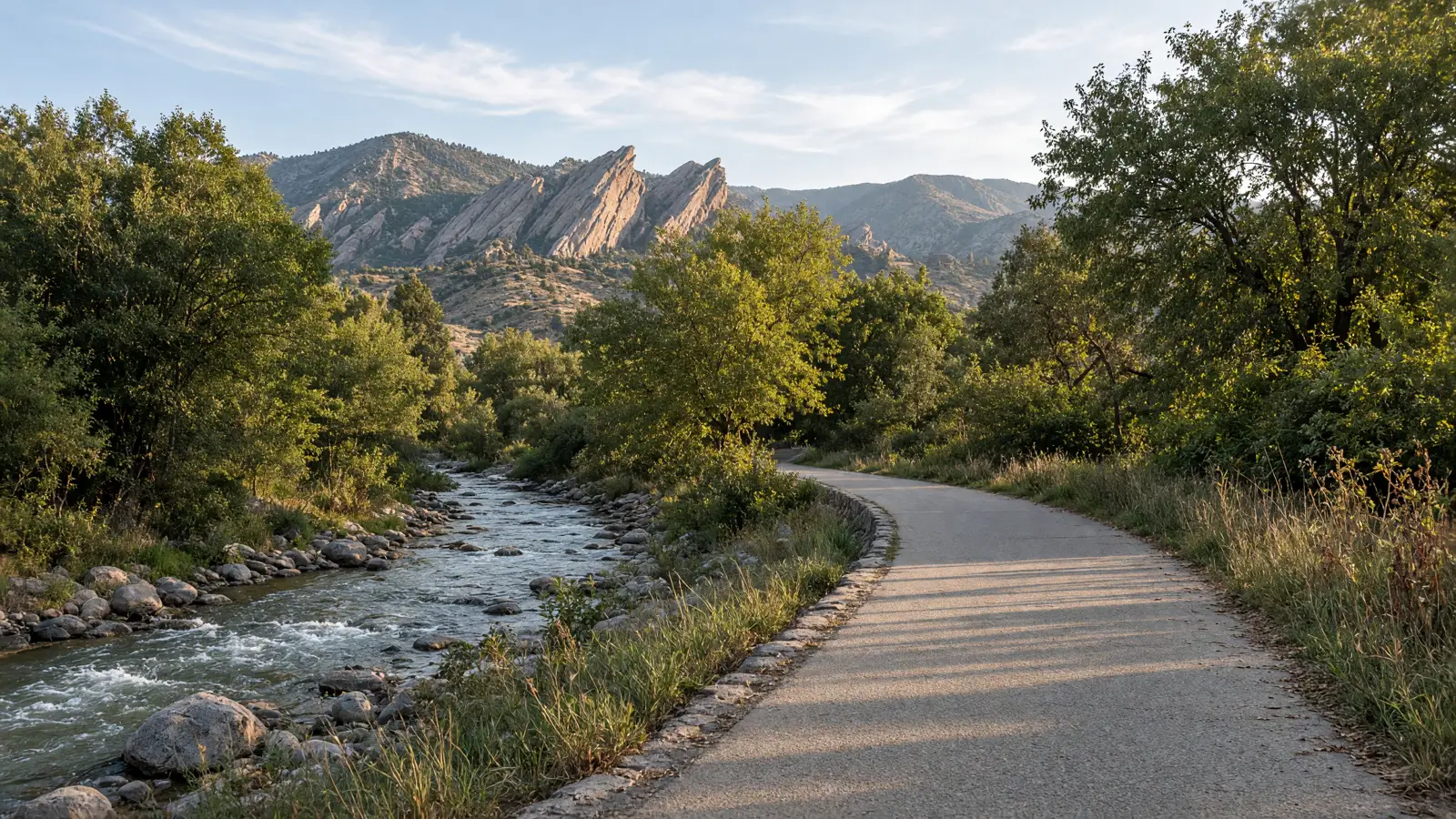 Empty outdoor trail landscape in Boulder County, Colorado