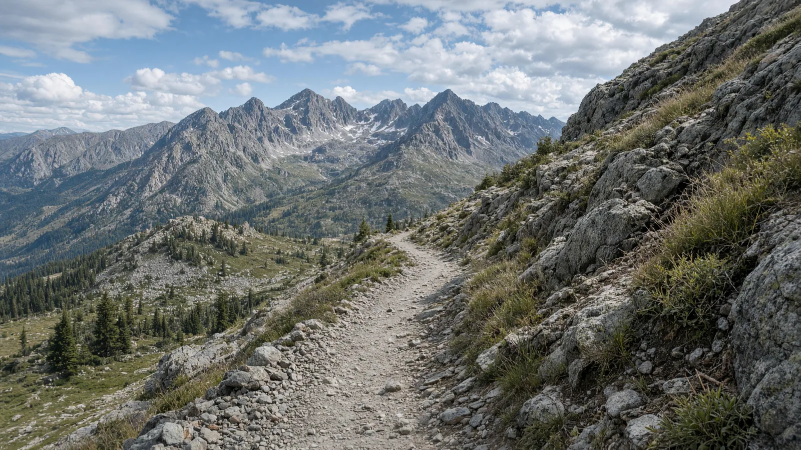 Empty outdoor trail landscape in Custer County, Colorado