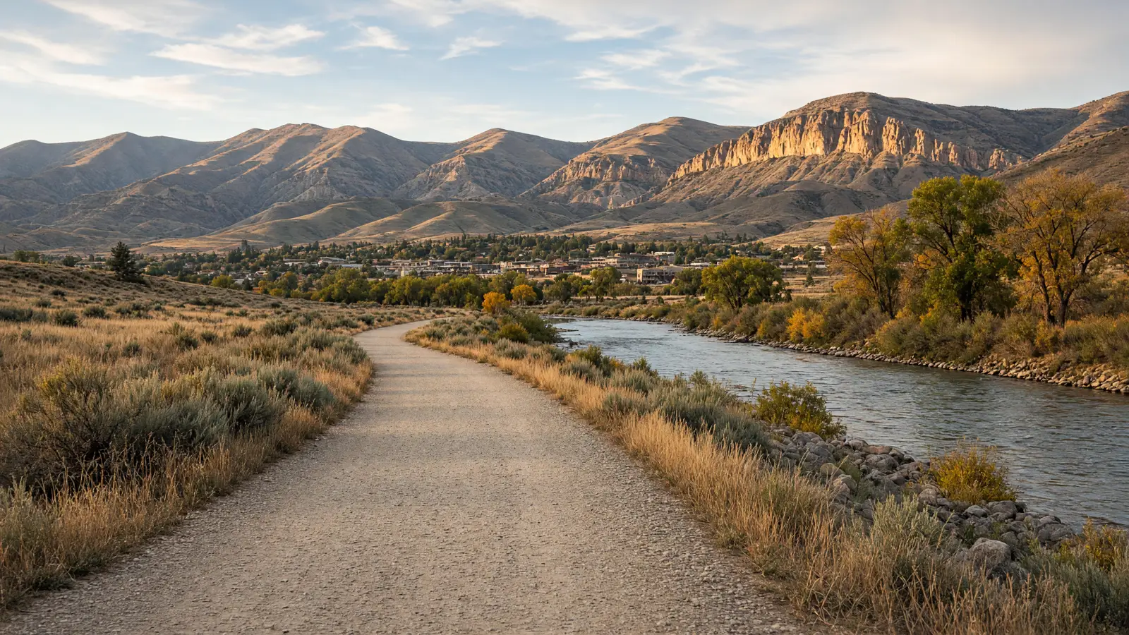 Empty outdoor trail landscape in Eagle County, Colorado