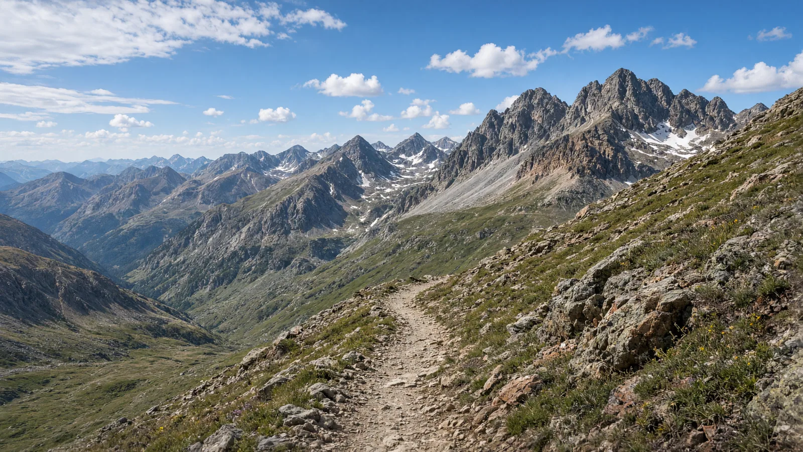 Empty outdoor trail landscape in Hinsdale County, Colorado