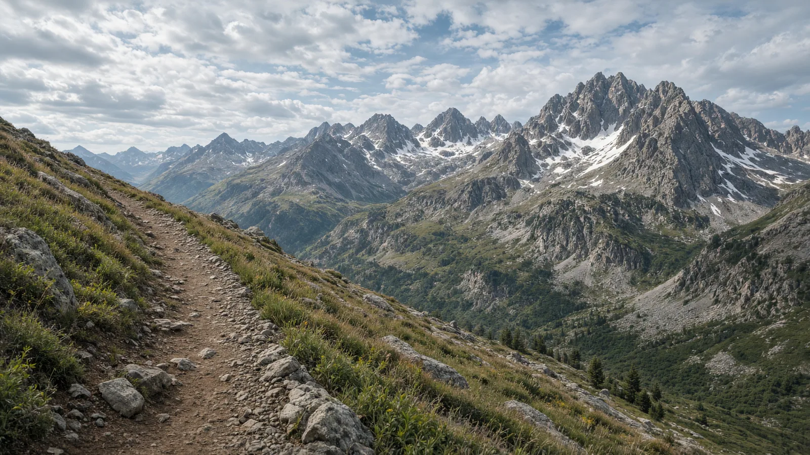Empty outdoor trail landscape in La Plata County, Colorado