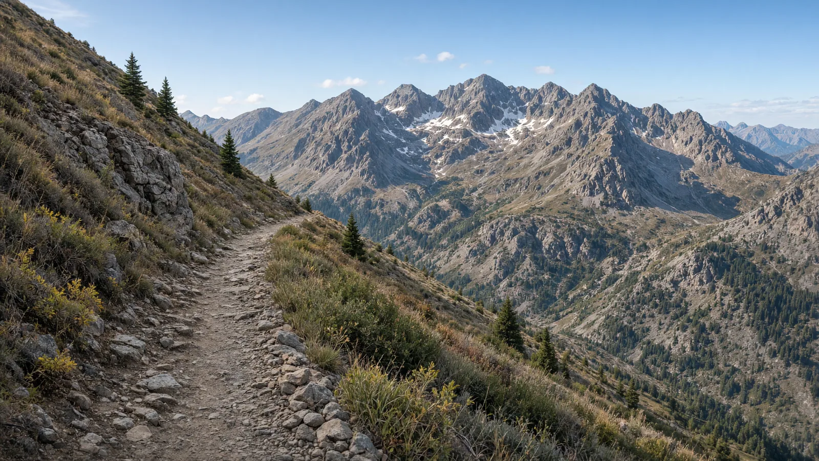 Empty outdoor trail landscape in Montrose County, Colorado
