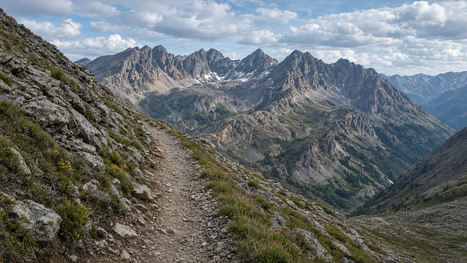 Empty outdoor trail landscape in Ouray County, Colorado