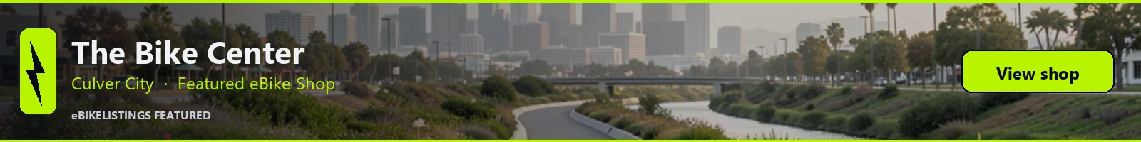 Featured local eBike shop banner: The Bike Center Culver City