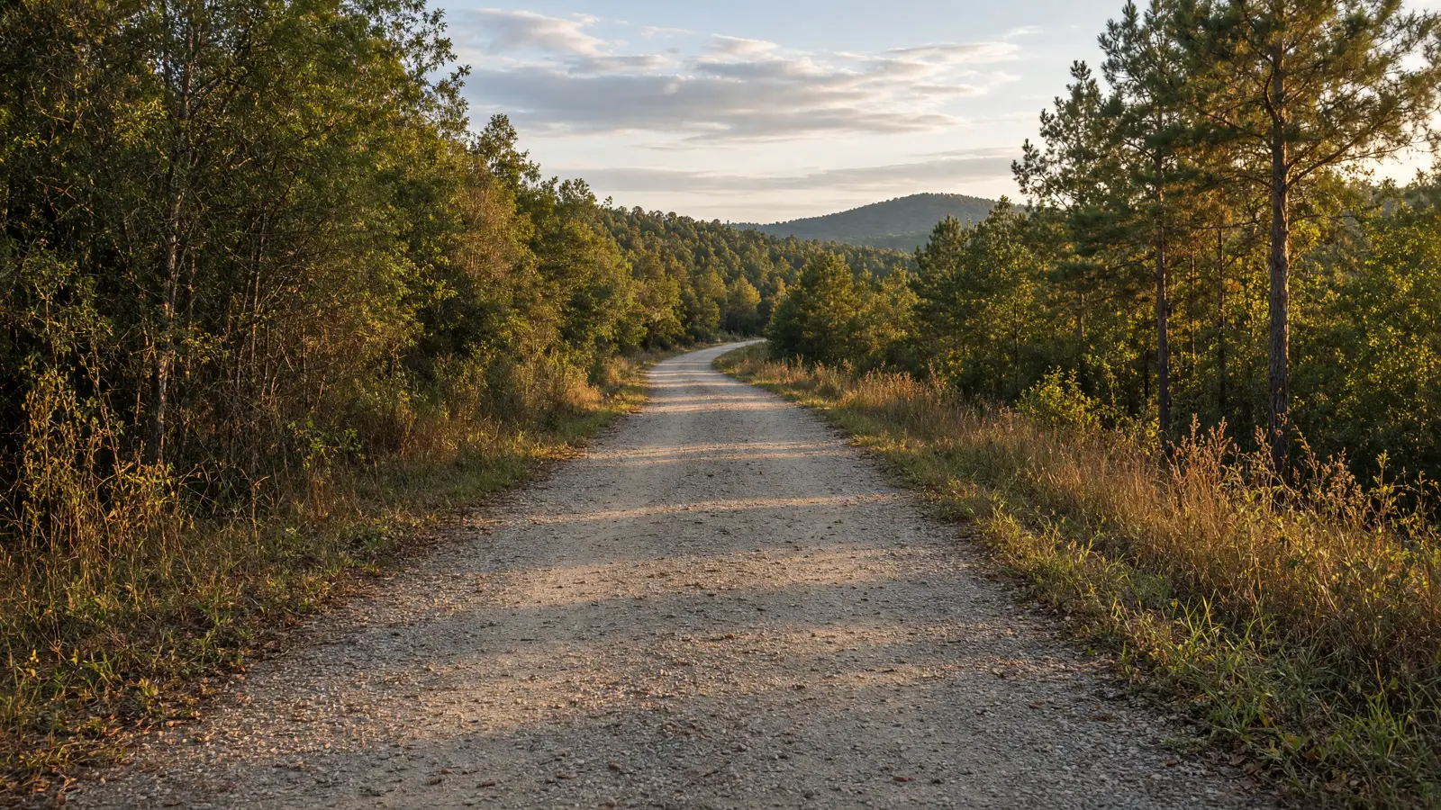 Empty outdoor trail landscape in Cobb County, Georgia
