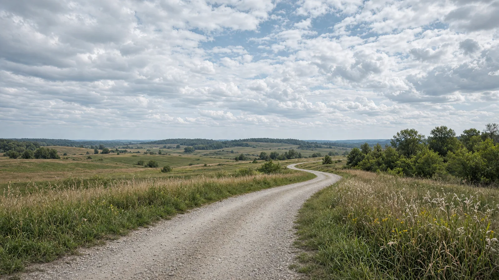 Empty outdoor trail landscape in Bureau County, Illinois