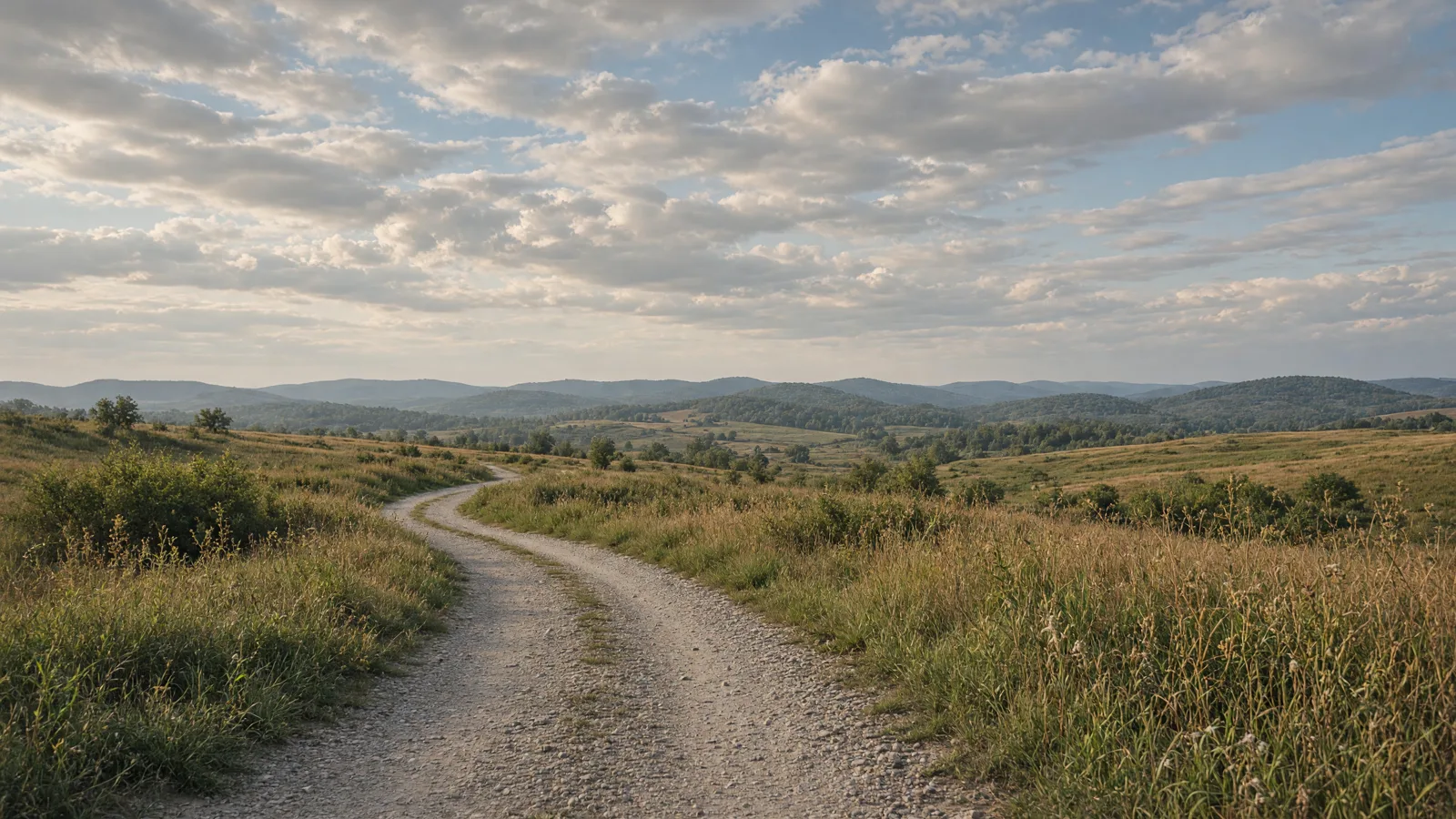 Empty outdoor trail landscape in Jackson County, Illinois