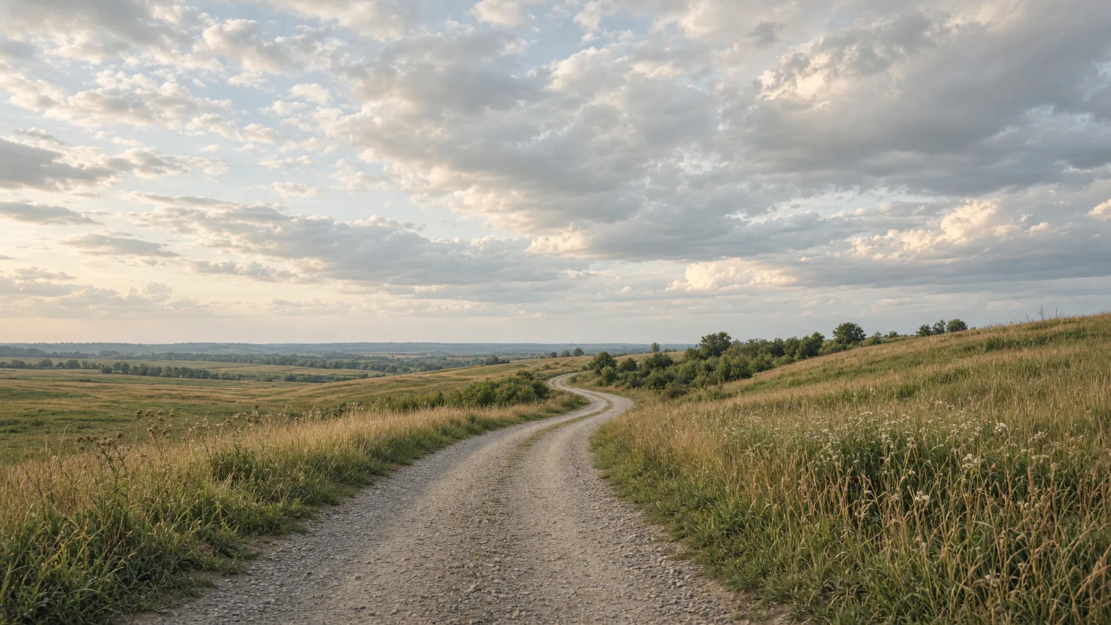 Empty outdoor trail landscape in Lawrence County, Illinois