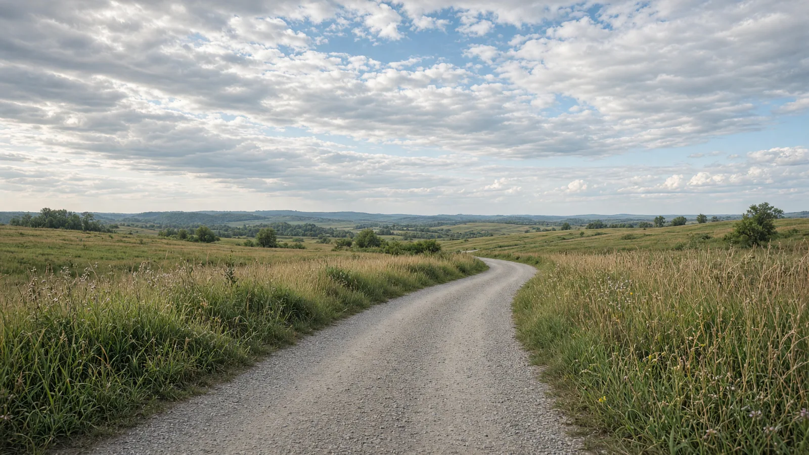 Empty outdoor trail landscape in Marion County, Illinois