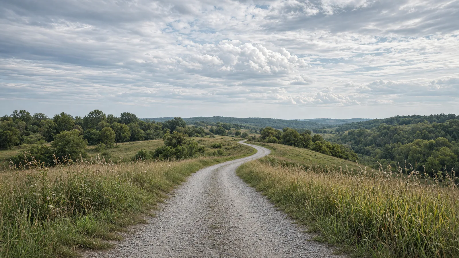 Empty outdoor trail landscape in Vermilion County, Illinois