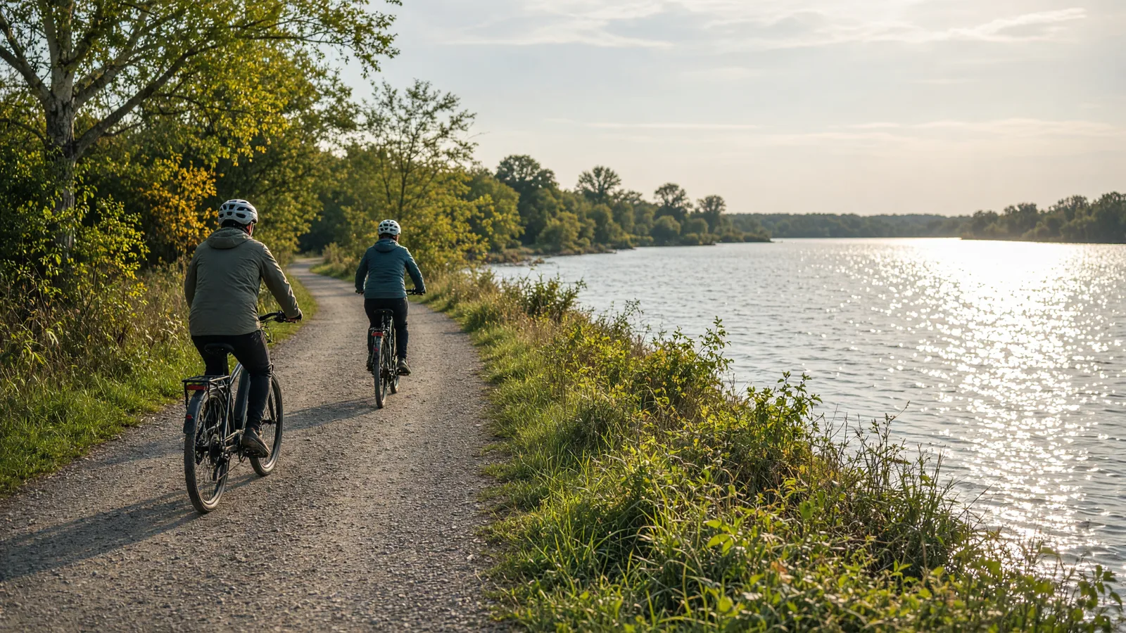 Empty outdoor trail landscape in Carroll County, Indiana