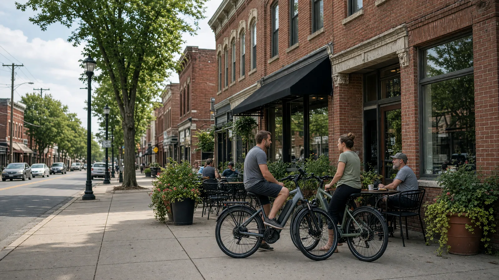Scene in Howard County, Indiana — downtown main
