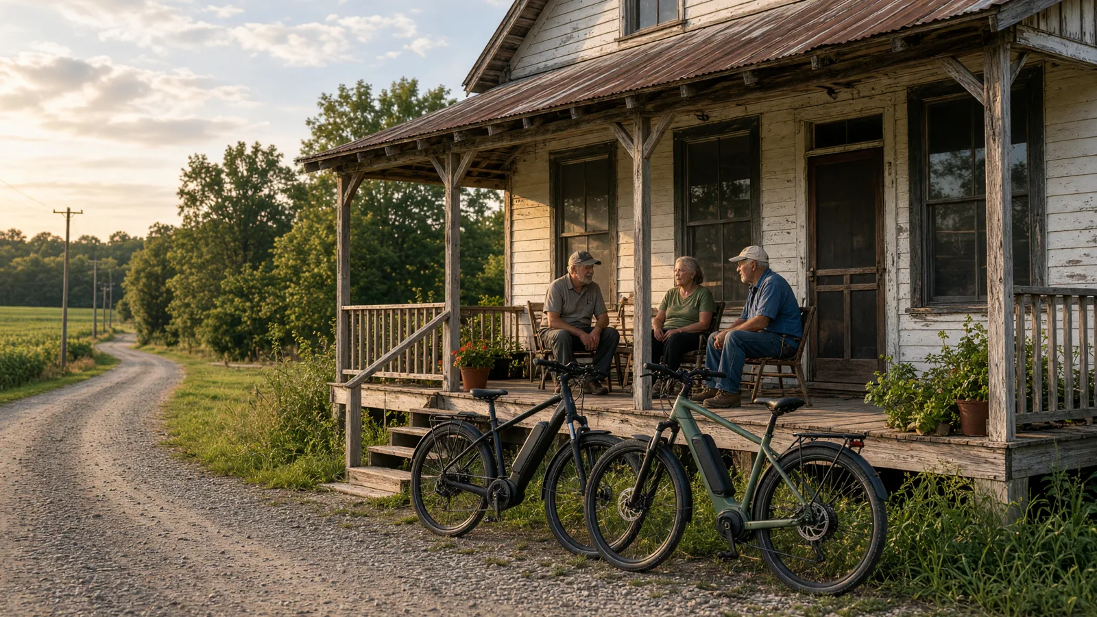 Scene in Jay County, Indiana — country store