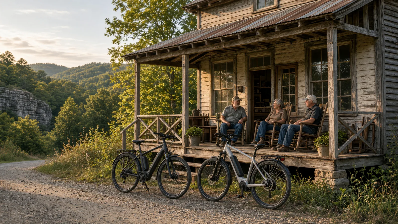 Scene in Lawrence County, Indiana — country store