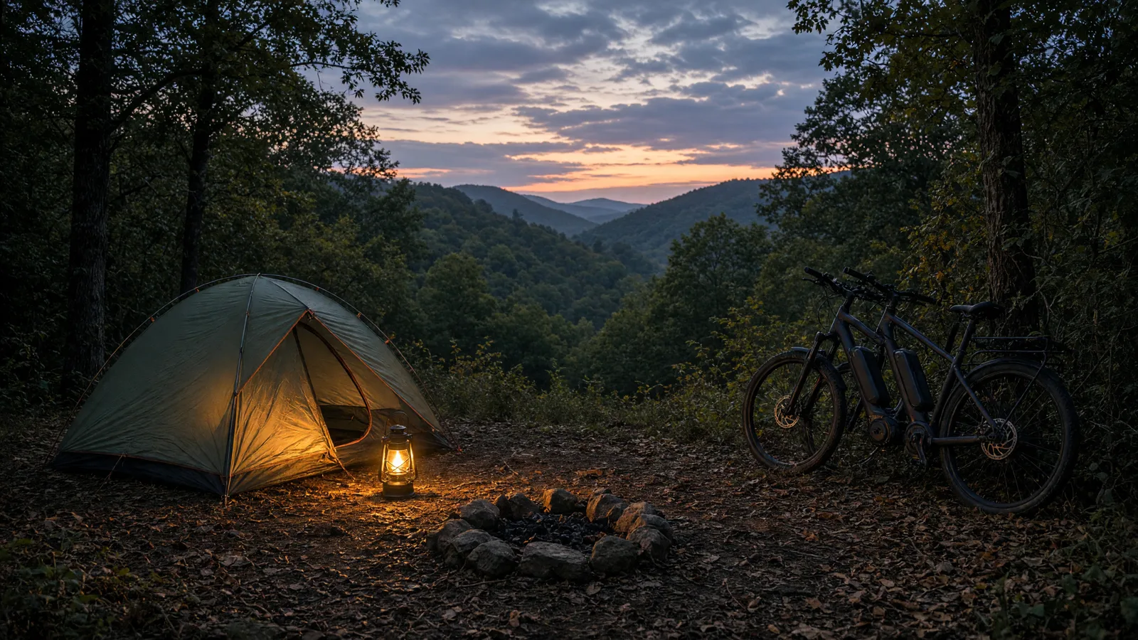 Scene in Morgan County, Indiana — camping ridge