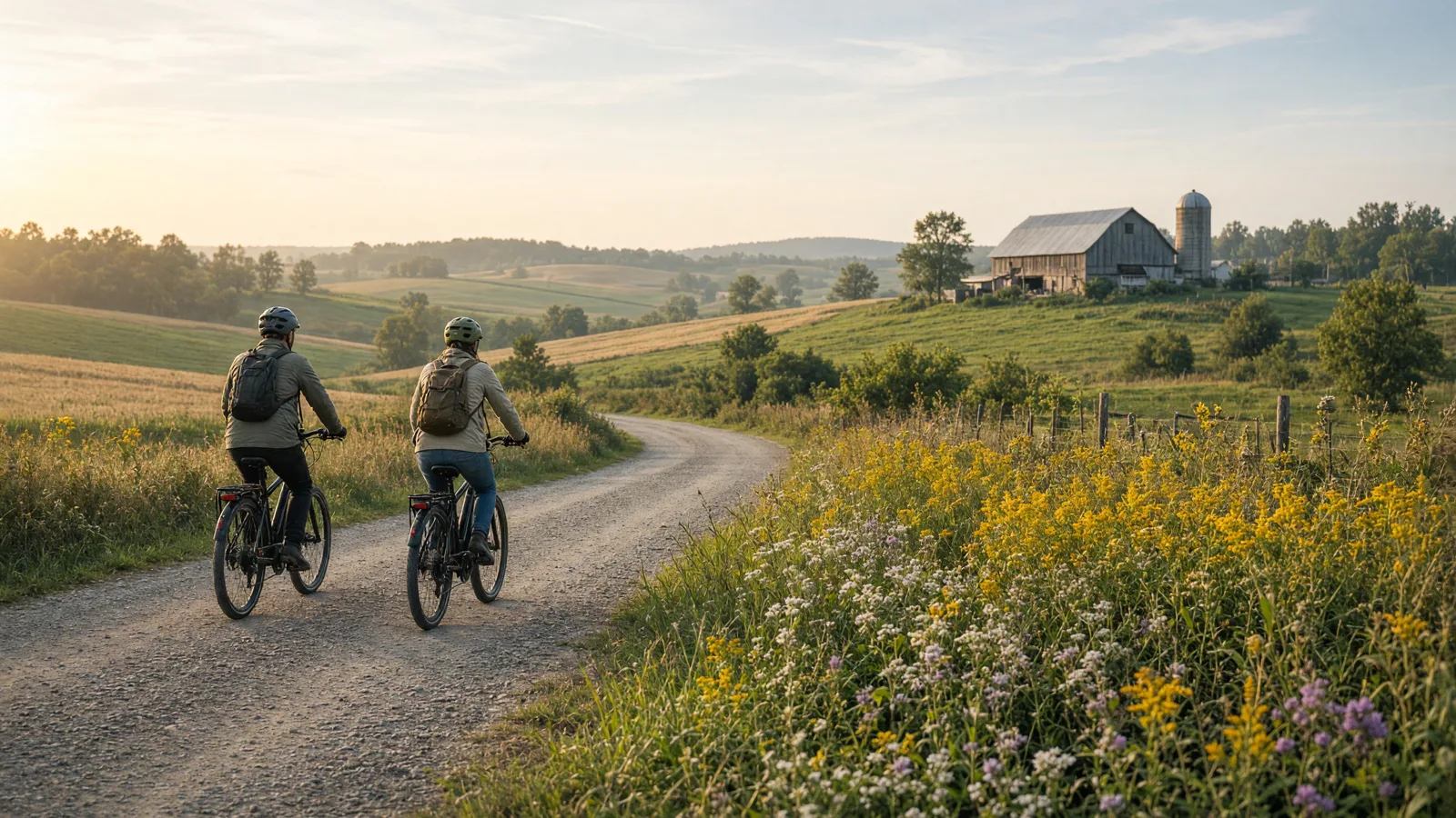 Scene in Porter County, Indiana — farm road