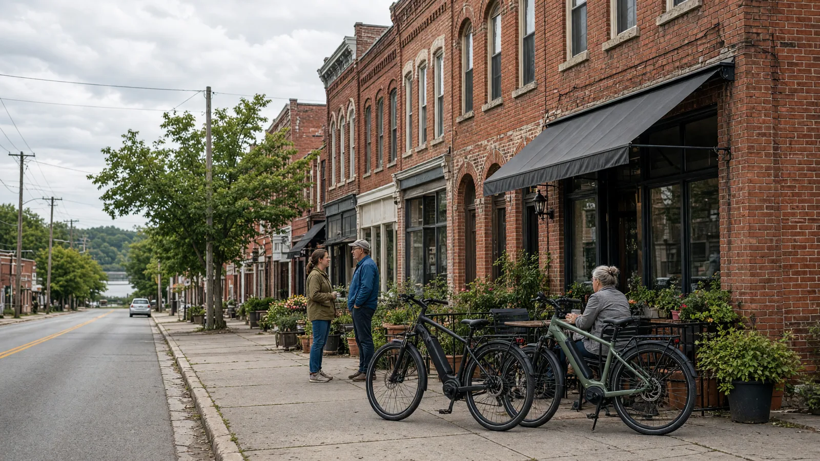 Scene in Posey County, Indiana — downtown main