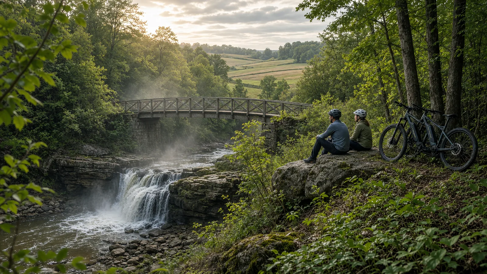 Landscape scene in Whitley County, Indiana