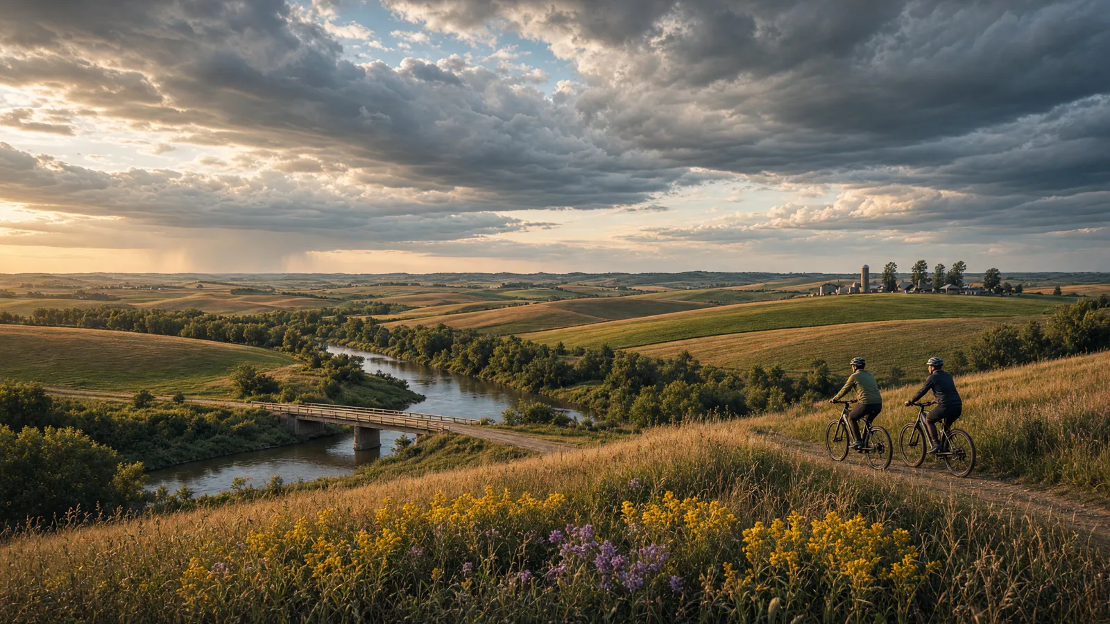 Landscape scene in Cerro Gordo County, Iowa