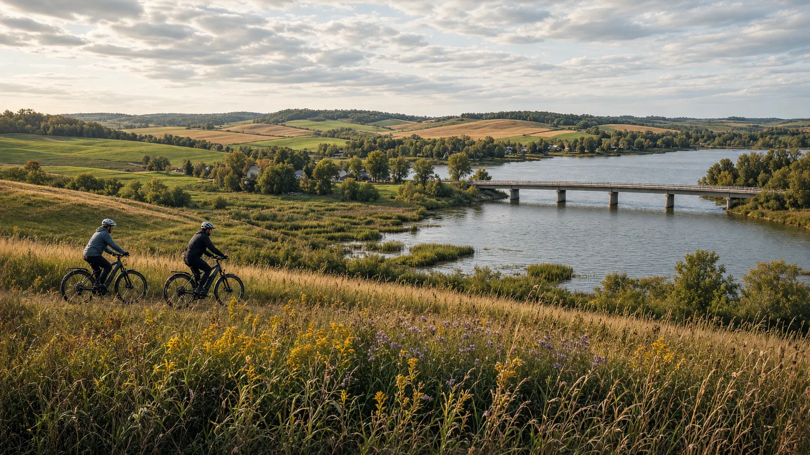 Landscape scene in Dickinson County, Iowa