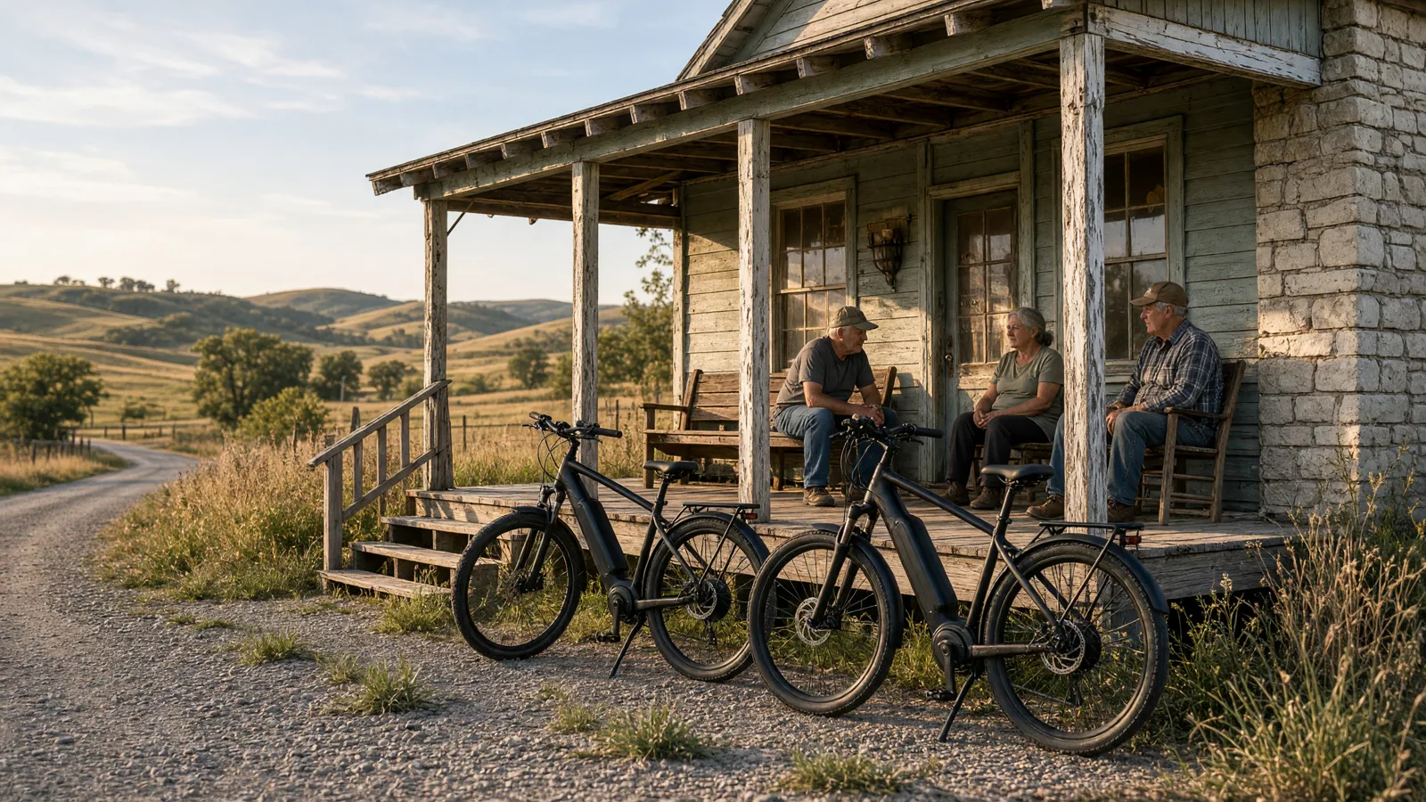 Scene in Riley County, Kansas, country store