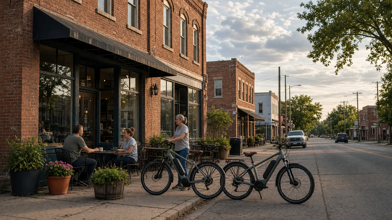 Scene in Sedgwick County, Kansas, downtown main