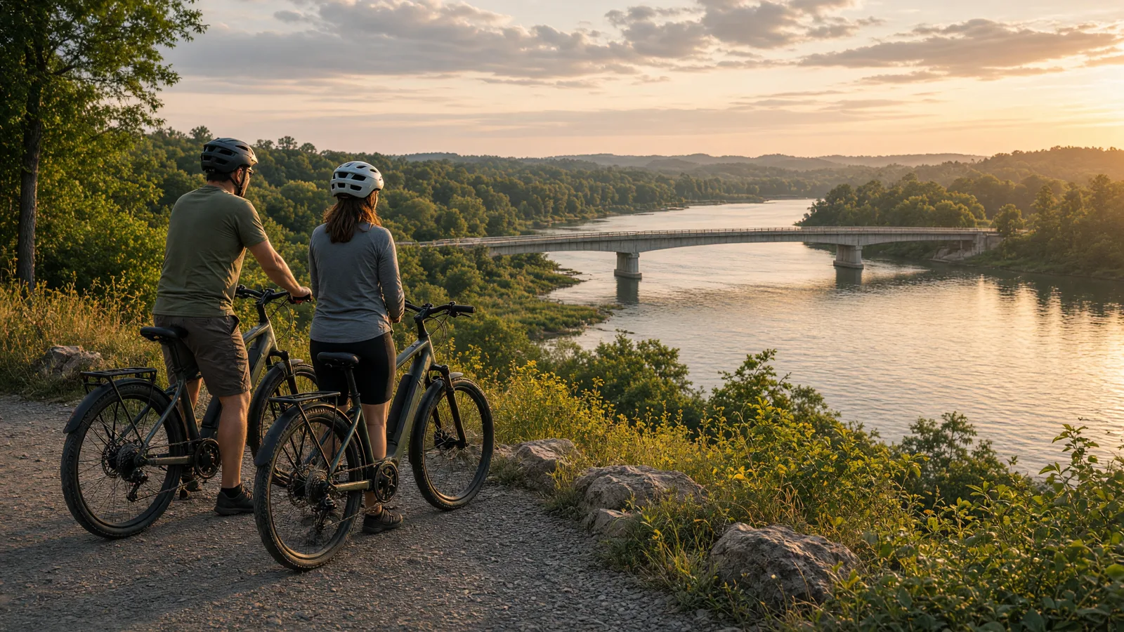 Scene in Calloway County, Kentucky — ebike overlook