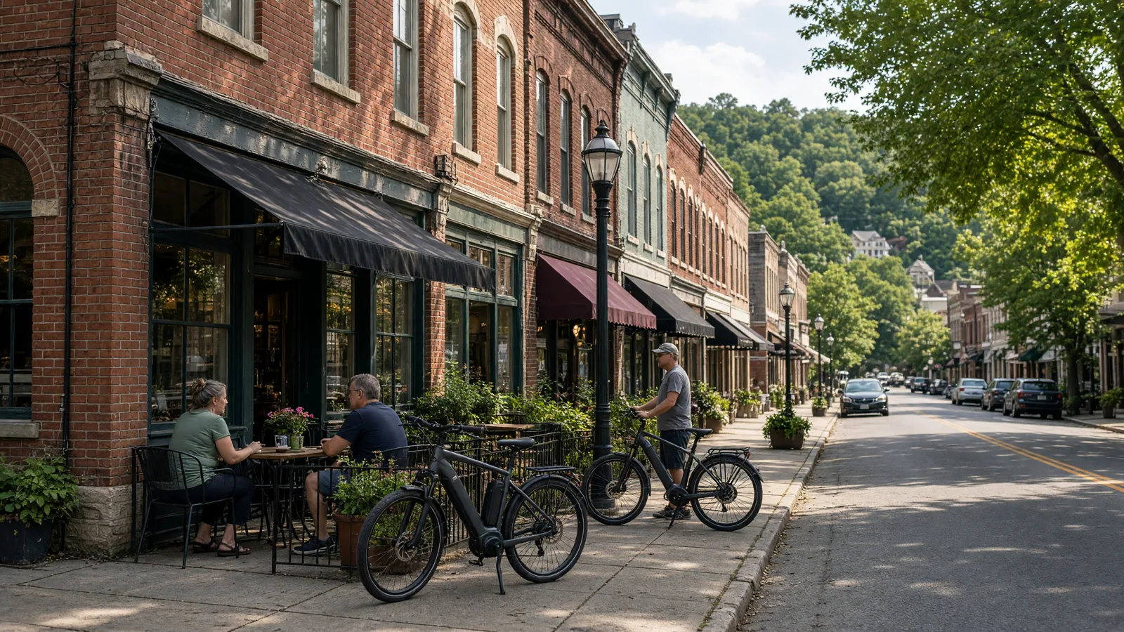 Scene in Campbell County, Kentucky — downtown main