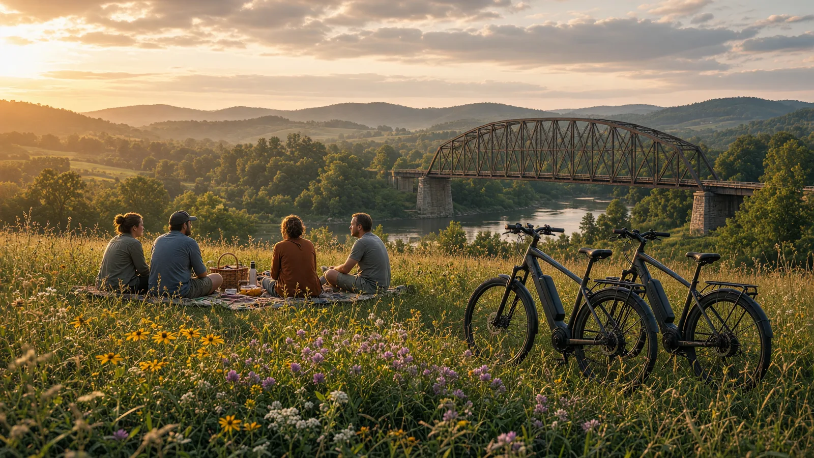 Scene in Daviess County, Kentucky — golden meadow