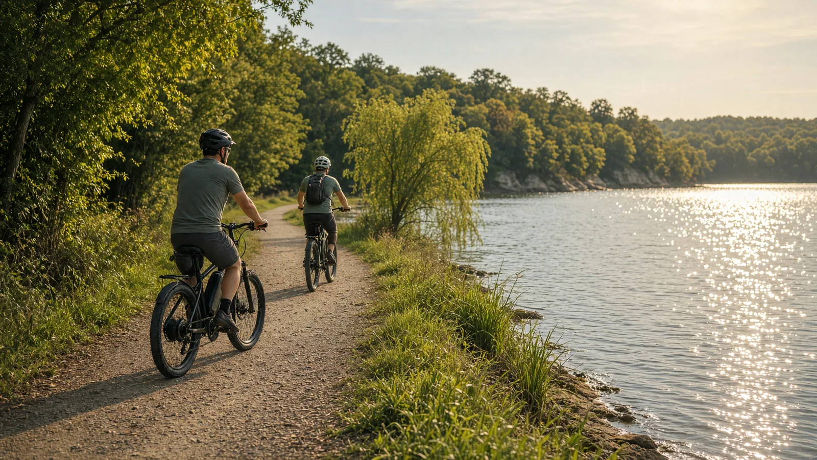 Scene in Hopkins County, Kentucky — lakeside ride