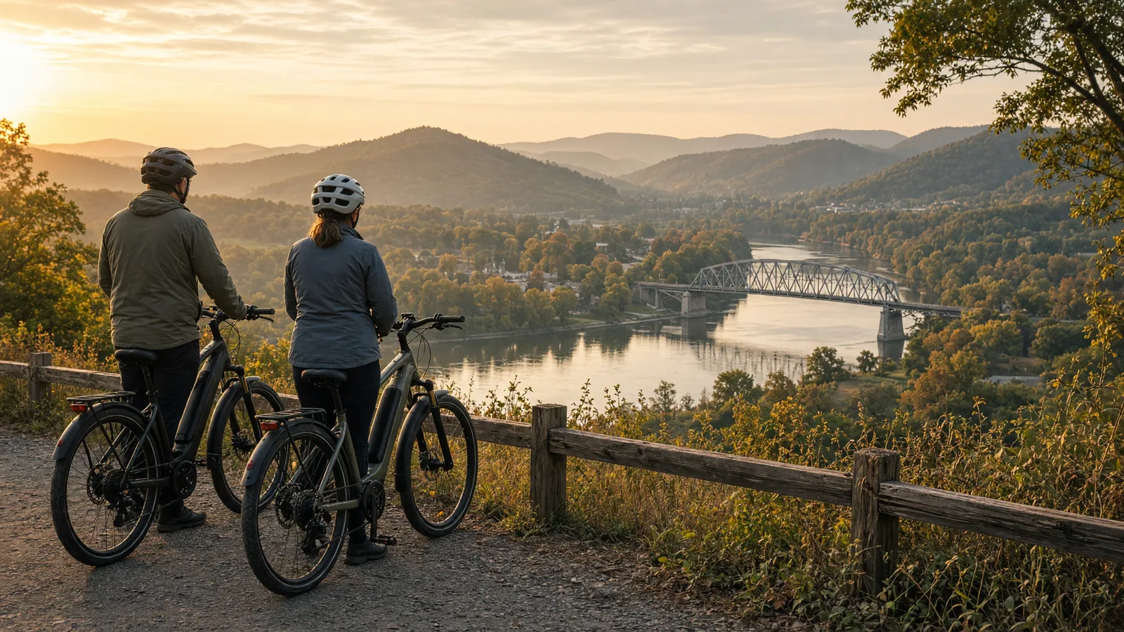 Scene in Johnson County, Kentucky — ebike overlook