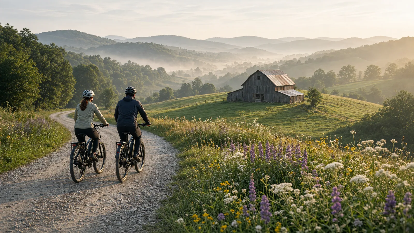 Scene in Kenton County, Kentucky — farm road