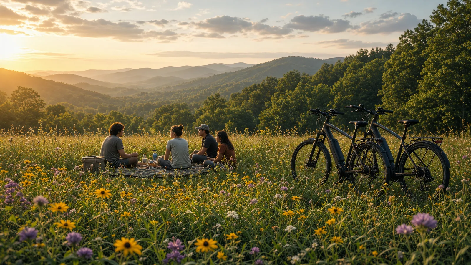 Scene in Knox County, Kentucky — golden meadow
